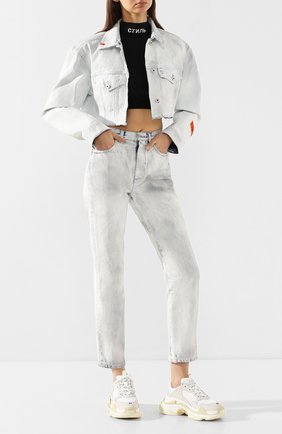 Женские джинсы HERON PRESTON голубого цвета по цене 35400 руб., арт. HWYA002R20641008W205 | Фото 2 Женские джинсы HERON PRESTON голубого цвета, арт. HWYA002R20641008W205 | Фото 2