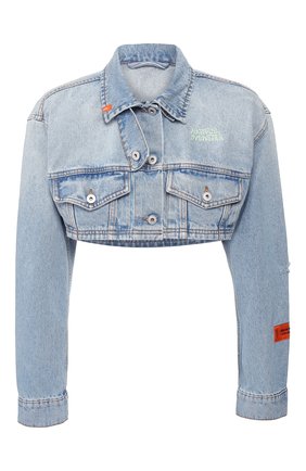 Женская джинсовая куртка HERON PRESTON голубого цвета по цене 57800 руб., арт. HWYE004R206410117344 | Фото 1 Женская джинсовая куртка HERON PRESTON голубого цвета, арт. HWYE004R206410117344 | Фото 1