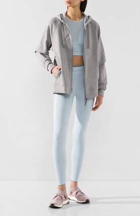 Женский хлопковая толстовка ADIDAS BY STELLA MCCARTNEY серого цвета по цене 9360 руб., арт. FL3734 | Фото 2 Женский хлопковая толстовка ADIDAS BY STELLA MCCARTNEY серого цвета, арт. FL3734 | Фото 2