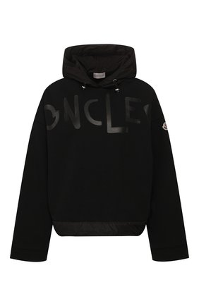 Женская хлопковое худи MONCLER черного цвета по цене 46100 руб., арт. F1-093-8G707-10-V8036 | Фото 1 Женская хлопковое худи MONCLER черного цвета, арт. F1-093-8G707-10-V8036 | Фото 1