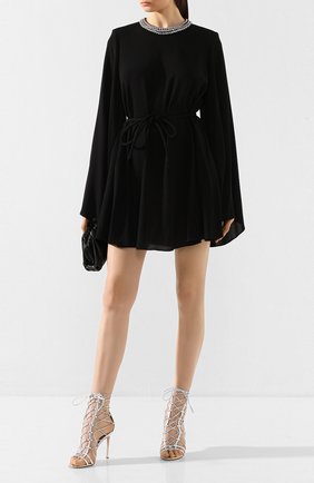 Женское платье из вискозы STELLA MCCARTNEY черного цвета по цене 244000 руб., арт. 600427/SNA60 | Фото 2 Женское платье из вискозы STELLA MCCARTNEY черного цвета, арт. 600427/SNA60 | Фото 2 (Длина Ж (юбки, платья, шорты): Мини; Рукава: Длинные; Случай: Повседневный; Статус проверки: Проверена категория; Материал внешний: Вискоза; Женское Кросс-КТ: Платье-одежда)