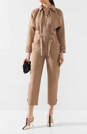 Женский комбинезон STELLA MCCARTNEY темно-бежевого цвета по цене 158500 руб., арт. 597935/SIA03 | Фото 2 Женский комбинезон STELLA MCCARTNEY темно-бежевого цвета, арт. 597935/SIA03 | Фото 2 (Материал внешний: Синтетический материал, Хлопок; Рукава: Длинные; Статус проверки: Проверена категория; Принт: Без принта; Случай: Повседневный; Женское Кросс-КТ: Комбинезон-одежда; Длина (брюки, джинсы): Стандартные)