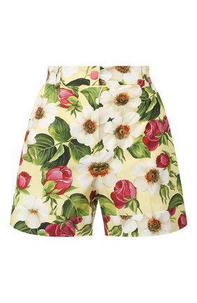 Женские хлопковые шорты DOLCE & GABBANA желтого цвета по цене 39150 руб., арт. FTASXT/HS5GE | Фото 1 Женские хлопковые шорты DOLCE & GABBANA желтого цвета, арт. FTASXT/HS5GE | Фото 1