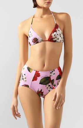 Женский треугольный бра DOLCE & GABBANA розового цвета по цене 17150 руб., арт. 01A00J/FSGS7 | Фото 2 Женский треугольный бра DOLCE & GABBANA розового цвета, арт. 01A00J/FSGS7 | Фото 2