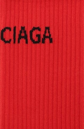 Женские хлопковые носки BALENCIAGA красного цвета по цене 7390 руб., арт. 540615/372B4 | Фото 2 Женские хлопковые носки BALENCIAGA красного цвета, арт. 540615/372B4 | Фото 2