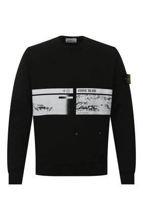 Мужской хлопковый свитшот STONE ISLAND черного цвета по цене 18850 руб., арт. 721563094 | Фото 1 Мужской хлопковый свитшот STONE ISLAND черного цвета, арт. 721563094 | Фото 1