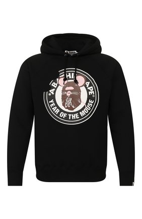 Мужской хлопковое худи BAPE черного цвета по цене 22150 руб., арт. 1G20114007 | Фото 1 Мужской хлопковое худи BAPE черного цвета, арт. 1G20114007 | Фото 1