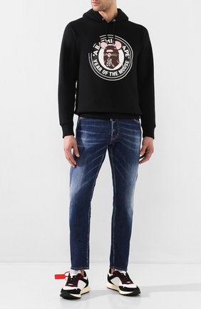 Мужской хлопковое худи BAPE черного цвета по цене 22150 руб., арт. 1G20114007 | Фото 2 Мужской хлопковое худи BAPE черного цвета, арт. 1G20114007 | Фото 2