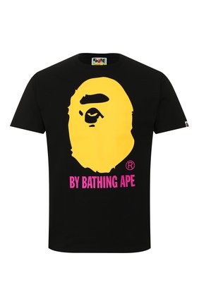 Мужская хлопковая футболка BAPE черно-белого цвета по цене 7455 руб., арт. 1G30110066 | Фото 1 Мужская хлопковая футболка BAPE черно-белого цвета, арт. 1G30110066 | Фото 1