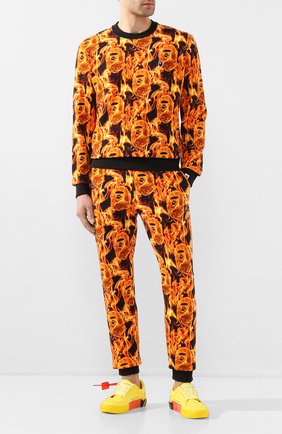 Мужской хлопковый свитшот BAPE оранжевого цвета по цене 23400 руб., арт. 1G30113010 | Фото 2 Мужской хлопковый свитшот BAPE оранжевого цвета, арт. 1G30113010 | Фото 2