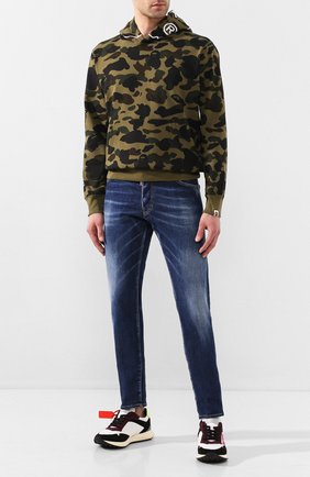 Мужской хлопковое худи BAPE зеленого цвета по цене 32900 руб., арт. 1G30114001 | Фото 2 Мужской хлопковое худи BAPE зеленого цвета, арт. 1G30114001 | Фото 2