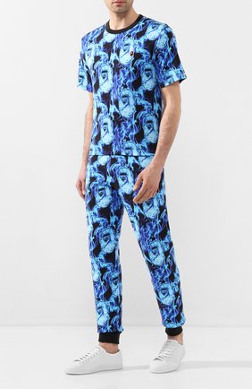 Мужской хлопковые джоггеры BAPE синего цвета по цене 23600 руб., арт. 1G30152013 | Фото 2 Мужской хлопковые джоггеры BAPE синего цвета, арт. 1G30152013 | Фото 2