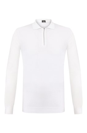 Мужское хлопковое поло KITON белого цвета по цене 99500 руб., арт. UK33LZ | Фото 1 Мужское хлопковое поло KITON белого цвета, арт. UK33LZ | Фото 1