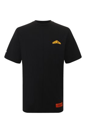 Мужская хлопковая футболка HERON PRESTON черного цвета по цене 16950 руб., арт. HMAA010S209140261060 | Фото 1 Мужская хлопковая футболка HERON PRESTON черного цвета, арт. HMAA010S209140261060 | Фото 1