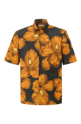 Мужская хлопковая рубашка DRIES VAN NOTEN желтого цвета по цене 39950 руб., арт. 201-20734-9003 | Фото 1 Мужская хлопковая рубашка DRIES VAN NOTEN желтого цвета, арт. 201-20734-9003 | Фото 1 (Рукава: Короткие; Длина (для топов): Стандартные; Материал внешний: Хлопок; Мужское Кросс-КТ: Рубашка-одежда; Принт: С принтом; Случай: Повседневный; Воротник: Кент; Региональные ограничения белый список (Axapta Mercury): RU)