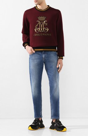 Мужские джинсы DOLCE & GABBANA синего цвета по цене 57050 руб., арт. GY07CD/G8CI3 | Фото 2 Мужские джинсы DOLCE & GABBANA синего цвета, арт. GY07CD/G8CI3 | Фото 2
