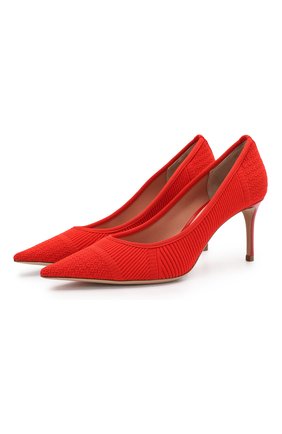 Женская текстильные туфли GIORGIO ARMANI красного цвета по цене 52400 руб., арт. X1E833/XM362 | Фото 1 Женская текстильные туфли GIORGIO ARMANI красного цвета, арт. X1E833/XM362 | Фото 1