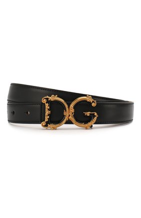 Женский кожаный ремень DOLCE & GABBANA черного цвета по цене 51650 руб., арт. BE1336/AX095/BE1348/AX095 | Фото 1 Женский кожаный ремень DOLCE & GABBANA черного цвета, арт. BE1336/AX095/BE1348/AX095 | Фото 1