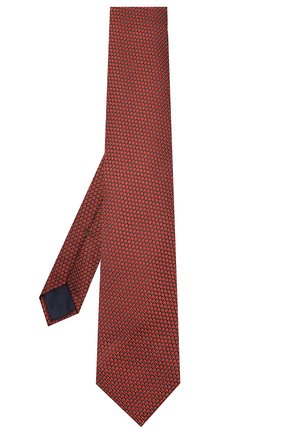 Мужской шелковый галстук CORNELIANI оранжевого цвета по цене 9950 руб., арт. 85U302-0120319/00 | Фото 2 Мужской шелковый галстук CORNELIANI оранжевого цвета, арт. 85U302-0120319/00 | Фото 2