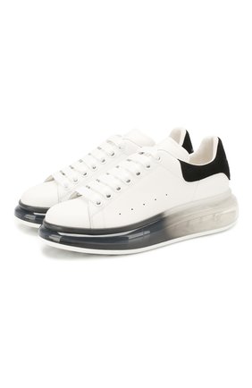 Женские кожаные кеды ALEXANDER MCQUEEN черно-белого цвета по цене 43300 руб., арт. 611698/WHX9V | Фото 1 Женские кожаные кеды ALEXANDER MCQUEEN черно-белого цвета, арт. 611698/WHX9V | Фото 1