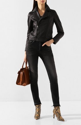 Женские ботильоны kate из кожи питона SAINT LAURENT светло-коричневого цвета по цене 119500 руб., арт. 603979/LX100/PRET | Фото 2 Женские ботильоны kate из кожи питона SAINT LAURENT светло-коричневого цвета, арт. 603979/LX100/PRET | Фото 2