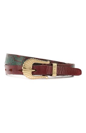 Женский кожаный ремень GOLDEN GOOSE DELUXE BRAND темно-коричневого цвета по цене 13050 руб., арт. G36WA892.A1 | Фото 1 Женский кожаный ремень GOLDEN GOOSE DELUXE BRAND темно-коричневого цвета, арт. G36WA892.A1 | Фото 1