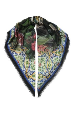 Женский платок из смеси кашемира и шелка DOLCE & GABBANA разноцветного цвета по цене 57050 руб., арт. FS247A/FP3CN | Фото 1 Женский платок из смеси кашемира и шелка DOLCE & GABBANA разноцветного цвета, арт. FS247A/FP3CN | Фото 1