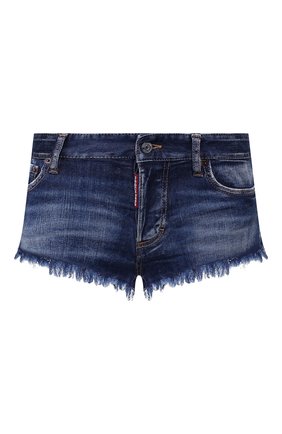 Женские джинсовые шорты DSQUARED2 синего цвета по цене 25700 руб., арт. S73MU0222/S30685 | Фото 1 Женские джинсовые шорты DSQUARED2 синего цвета, арт. S73MU0222/S30685 | Фото 1
