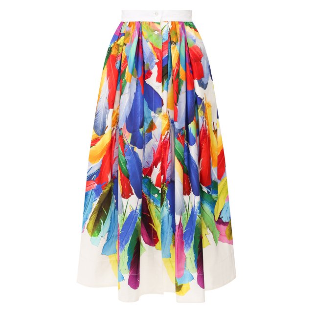 Хлопковая юбка sara roka разноцветного цвета