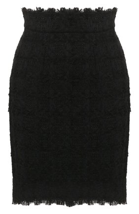 Женская юбка DOLCE & GABBANA черного цвета по цене 59400 руб., арт. F4BWAT/HUMJK | Фото 1 Женская юбка DOLCE & GABBANA черного цвета, арт. F4BWAT/HUMJK | Фото 1