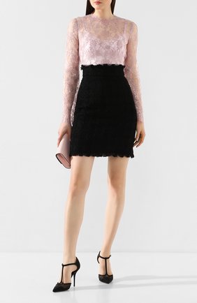 Женская юбка DOLCE & GABBANA черного цвета по цене 59400 руб., арт. F4BWAT/HUMJK | Фото 2 Женская юбка DOLCE & GABBANA черного цвета, арт. F4BWAT/HUMJK | Фото 2