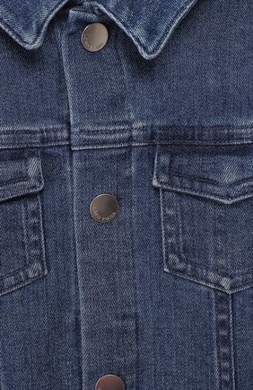 Детского джинсовая куртка LORO PIANA голубого цвета по цене 56950 руб., арт. FAL0858 | Фото 3 Детского джинсовая куртка LORO PIANA голубого цвета, арт. FAL0858 | Фото 3