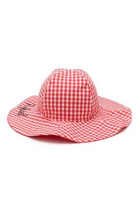 Детская хлопковая шляпа SONIA RYKIEL ENFANT красного цвета по цене 5150 руб., арт. 20S1AC06 | Фото 2 Детская хлопковая шляпа SONIA RYKIEL ENFANT красного цвета, арт. 20S1AC06 | Фото 2