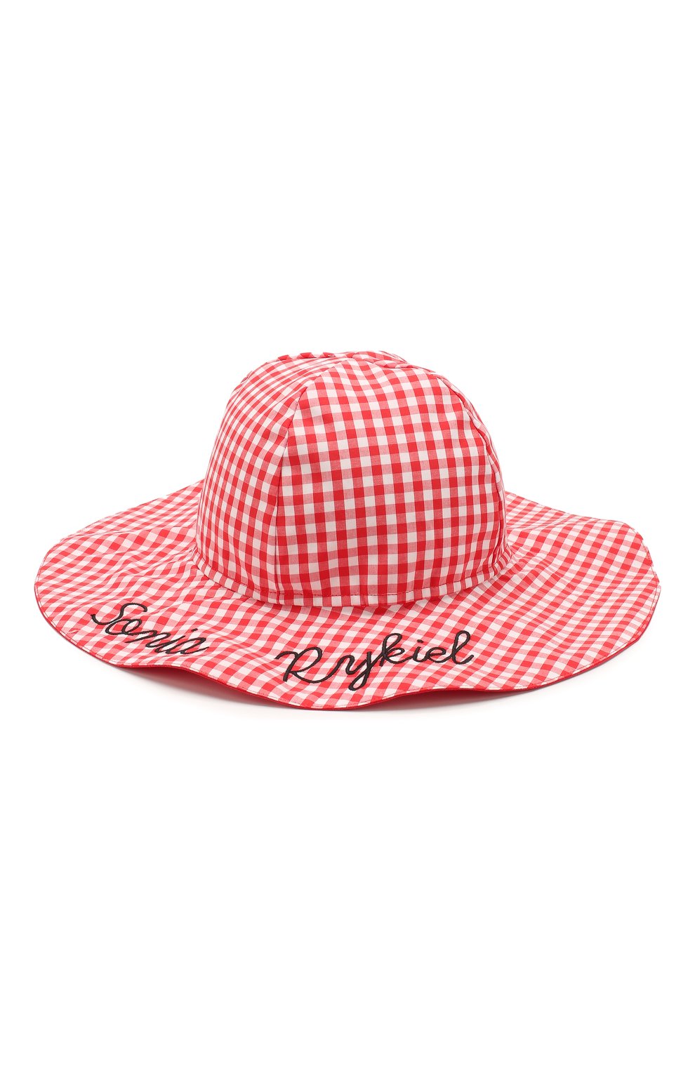 Детская хлопковая шляпа SONIA RYKIEL ENFANT красного цвета, арт. 20S1AC06 | Фото 1 (Материал: Текстиль, Хлопок)