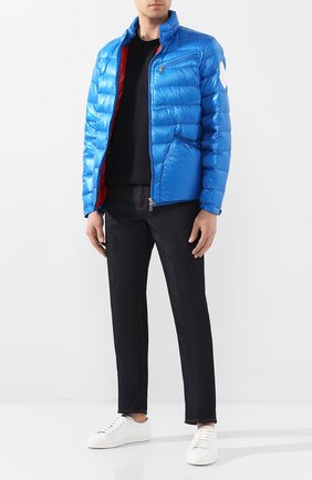 Мужская пуховая куртка 2 moncler 1952 MONCLER GENIUS синего цвета по цене 72500 руб., арт. F1-092-1A507-00-C0028 | Фото 2 Мужская пуховая куртка 2 moncler 1952 MONCLER GENIUS синего цвета, арт. F1-092-1A507-00-C0028 | Фото 2