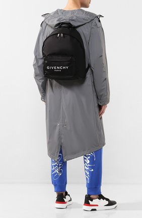 Мужской текстильный рюкзак GIVENCHY черно-белого цвета по цене 75850 руб., арт. BK500JK0AK | Фото 2 Мужской текстильный рюкзак GIVENCHY черно-белого цвета, арт. BK500JK0AK | Фото 2