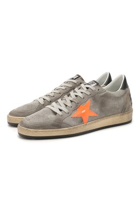 Мужские замшевые кеды ball star GOLDEN GOOSE DELUXE BRAND серого цвета по цене 28800 руб., арт. G36MS592.A54 | Фото 1 Мужские замшевые кеды ball star GOLDEN GOOSE DELUXE BRAND серого цвета, арт. G36MS592.A54 | Фото 1