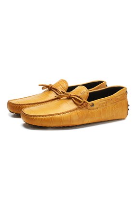 Мужские кожаные мокасины TOD’S желтого цвета по цене 32050 руб., арт. XXM0GW05470SB8 | Фото 1 Мужские кожаные мокасины TOD’S желтого цвета, арт. XXM0GW05470SB8 | Фото 1