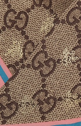 Женский шелковый шарф-бандо GUCCI розового цвета по цене 17700 руб., арт. 499226/3G001 | Фото 2 Женский шелковый шарф-бандо GUCCI розового цвета, арт. 499226/3G001 | Фото 2