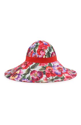 Женская шляпа DOLCE & GABBANA разноцветного цвета по цене 43650 руб., арт. FH488A/HSM21 | Фото 2 Женская шляпа DOLCE & GABBANA разноцветного цвета, арт. FH488A/HSM21 | Фото 2