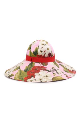 Женская шляпа DOLCE & GABBANA розового цвета по цене 39200 руб., арт. FH488A/HS5GF | Фото 1 Женская шляпа DOLCE & GABBANA розового цвета, арт. FH488A/HS5GF | Фото 1