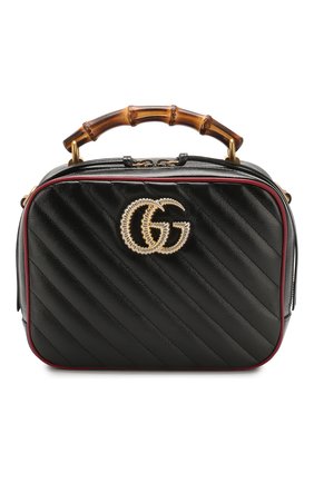 Женская сумка gg marmont small GUCCI черного цвета по цене 159300 руб., арт. 602270/00LFX | Фото 1 Женская сумка gg marmont small GUCCI черного цвета, арт. 602270/00LFX | Фото 1