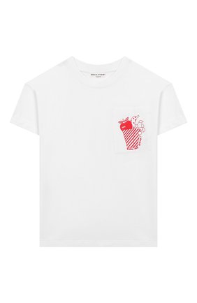 Детская хлопковая футболка SONIA RYKIEL ENFANT белого цвета по цене 5150 руб., арт. 20S1TS35 | Фото 1 Детская хлопковая футболка SONIA RYKIEL ENFANT белого цвета, арт. 20S1TS35 | Фото 1