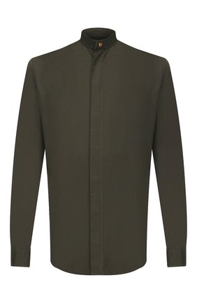 Мужская хлопковая рубашка GIORGIO ARMANI хаки цвета по цене 41950 руб., арт. 0SGCCZ10/TZ567 | Фото 1 Мужская хлопковая рубашка GIORGIO ARMANI хаки цвета, арт. 0SGCCZ10/TZ567 | Фото 1