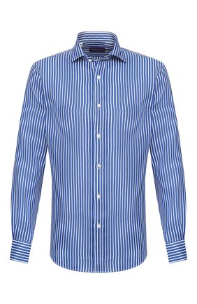 Мужская льняная рубашка RALPH LAUREN синего цвета по цене 39600 руб., арт. 790791906 | Фото 1 Мужская льняная рубашка RALPH LAUREN синего цвета, арт. 790791906 | Фото 1