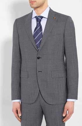 Мужской шерстяной костюм SARTORIA LATORRE синего цвета по цене 67950 руб., арт. A6I7EF U70906 | Фото 2 Мужской шерстяной костюм SARTORIA LATORRE синего цвета, арт. A6I7EF U70906 | Фото 2