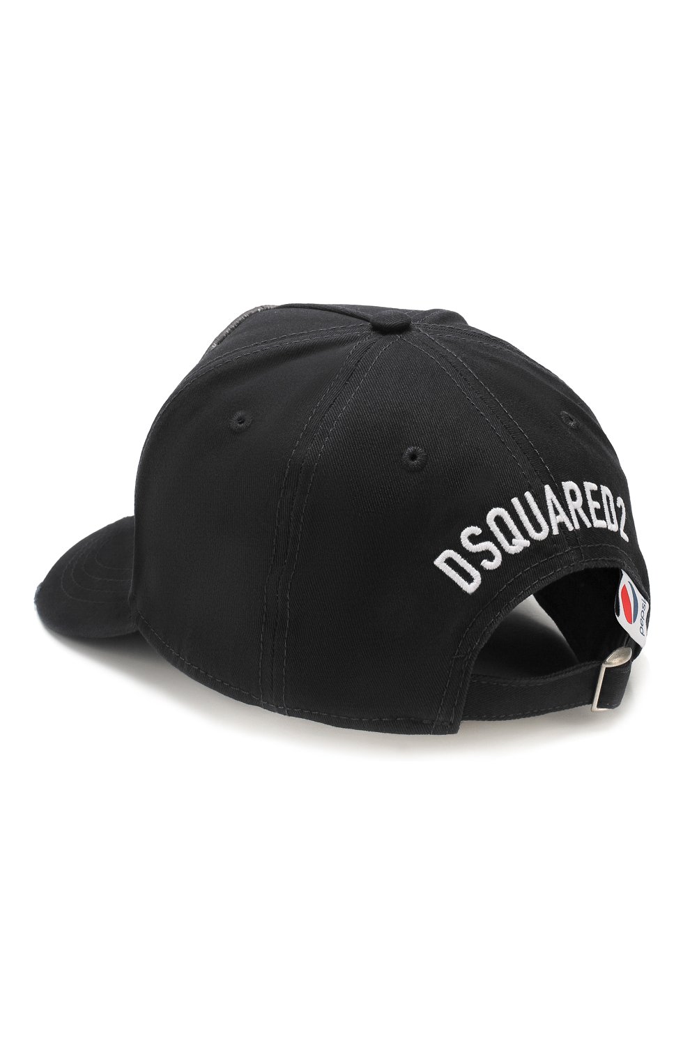 Мужской хлопковая бейсболка DSQUARED2 черного цвета по цене 12550 руб., арт. BCM0322 05C03071 | Фото 2 Мужской хлопковая бейсболка DSQUARED2 черного цвета, арт. BCM0322 05C03071 | Фото 2