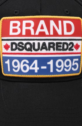 Мужской хлопковая бейсболка DSQUARED2 черного цвета по цене 13000 руб., арт. BCM0307 05C00001 | Фото 3 Мужской хлопковая бейсболка DSQUARED2 черного цвета, арт. BCM0307 05C00001 | Фото 3