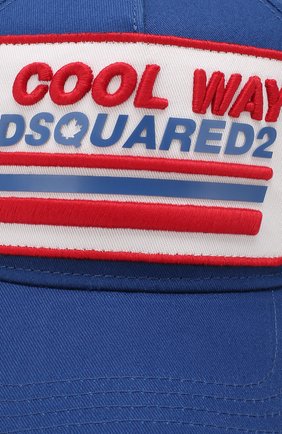 Мужской хлопковая бейсболка DSQUARED2 синего цвета по цене 13000 руб., арт. BCM0274 05C00001 | Фото 3 Мужской хлопковая бейсболка DSQUARED2 синего цвета, арт. BCM0274 05C00001 | Фото 3
