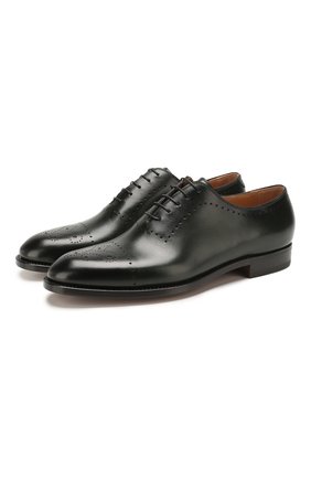 Мужские кожаные оксфорды KITON темно-зеленого цвета по цене 237000 руб., арт. USSCARAN00101 | Фото 1 Мужские кожаные оксфорды KITON темно-зеленого цвета, арт. USSCARAN00101 | Фото 1